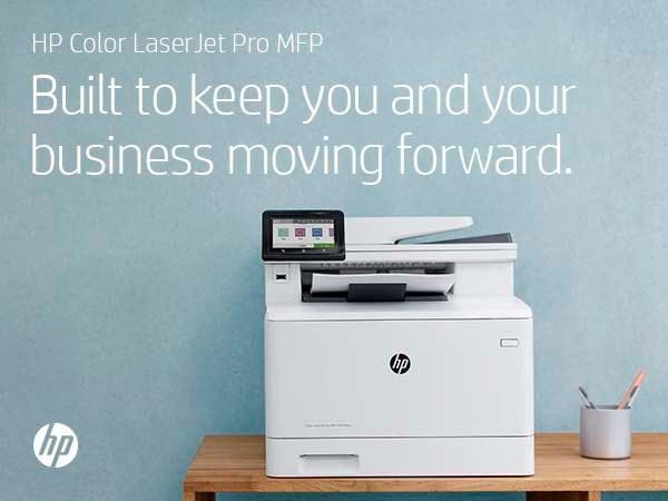 HP HP Color LaserJet Pro MFP M479fdn, Print, copy, scan, fax, email, Scan to email/PDF; Two-sided printing; 50-sheet uncurled ADF - W128844463