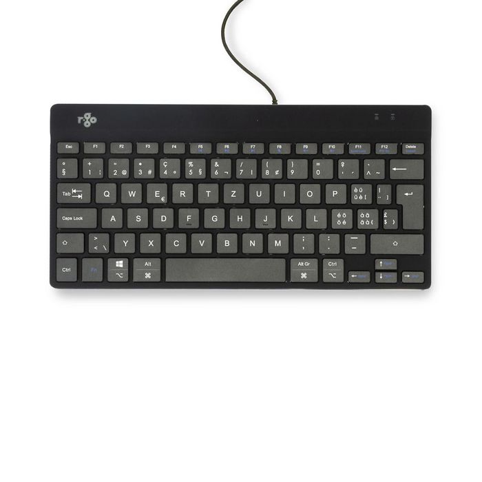 R-Go Tools Compact Break ergonomic keyboard QWERTZ (CH), wired, black - W128444802