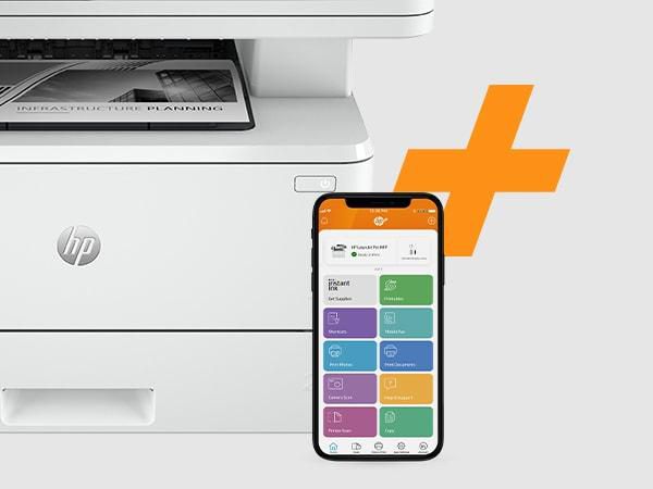 HP Laserjet Pro Mfp 4102Fdn Printer, Black And White, Printer For Small Medium Business, Print, Copy, Scan, Fax, Instant Ink Eligible; Print From Phone Or Tablet; Automatic Document Feeder; Two-Sided Printing - W128279093