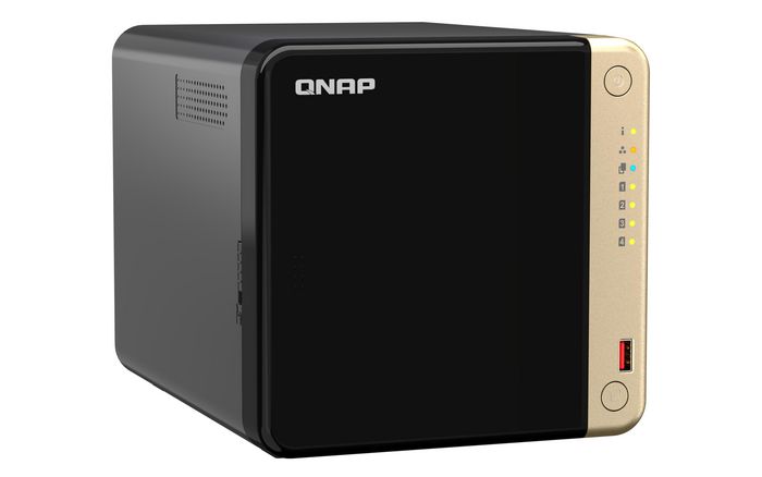 QNAP Intel® Celeron® N5095 4-core/4-thread processor, burst up to 2.9 GHz, 4 GB SODIMM DDR4 (1 x 4 GB) - W128163487