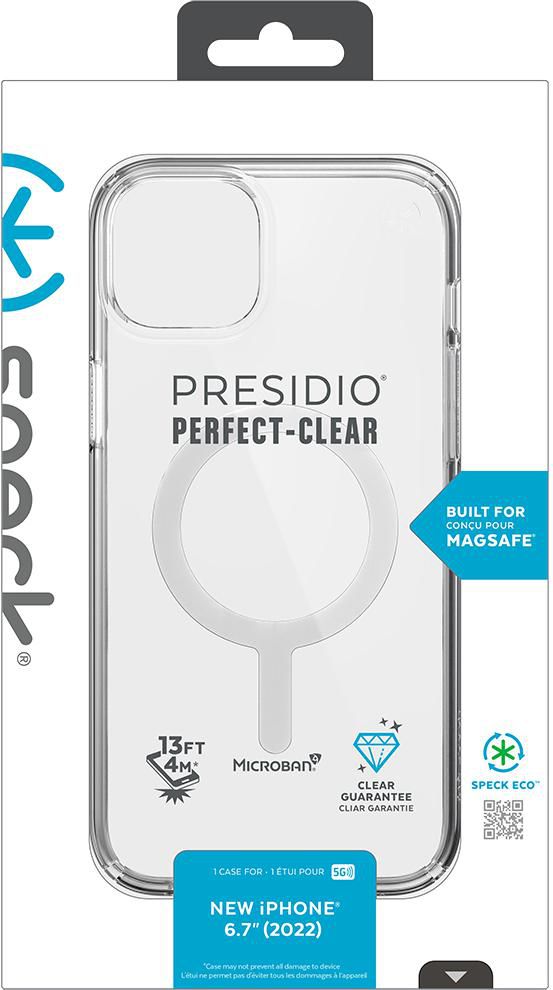 Speck Presidio Perfect Clear + Ms for iPhone 14 Plus (Clear/Clear) - W127020828