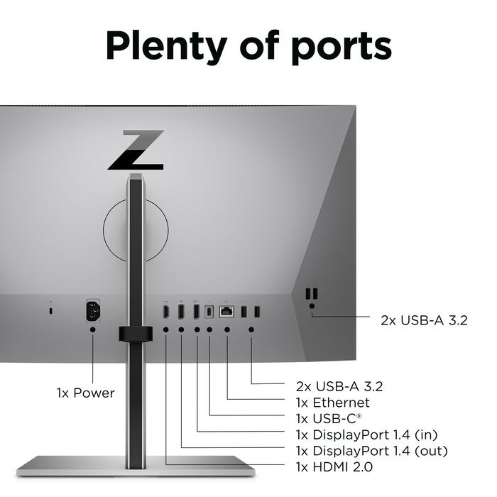 HP Z24M 23.8IN IPS QHD DP/HDMI/ - W128229780