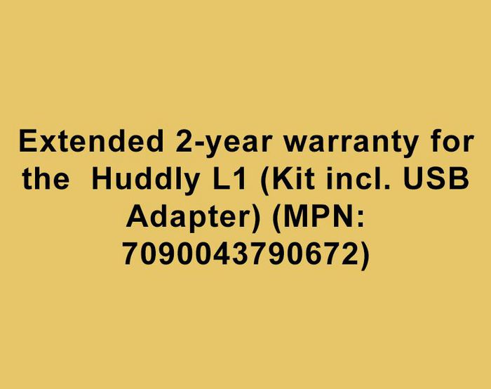 Huddly 2 Year Extended Warranty for the Huddly L1 Kit (with Network Adapter) - W128844353