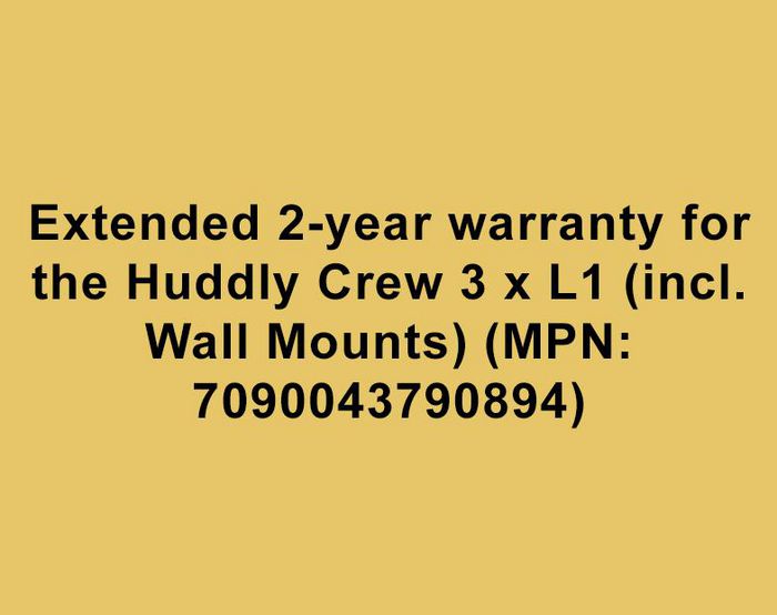 Huddly 2 Year Extended Warranty for the Huddly Crew 3 x L1 (with Wall Mounts) - W128844356