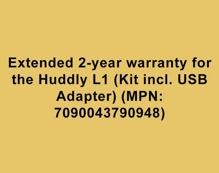 Huddly 2 Year Extended Warranty for the Huddly L1 Kit (with USB Adapter) - W128844352