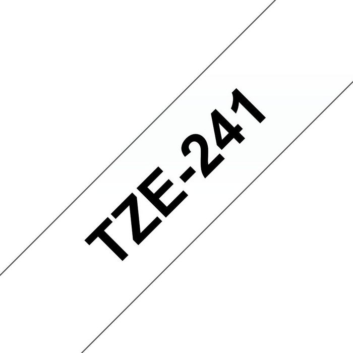 Brother 18 mm, 8 m, TZe, Black on White - W125456862
