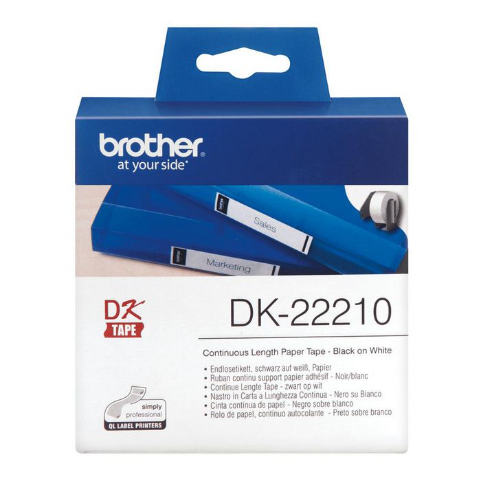 Brother DK22210 CONTINUOUS PAPER TAPE 29MM - MOQ 3 - W124948789