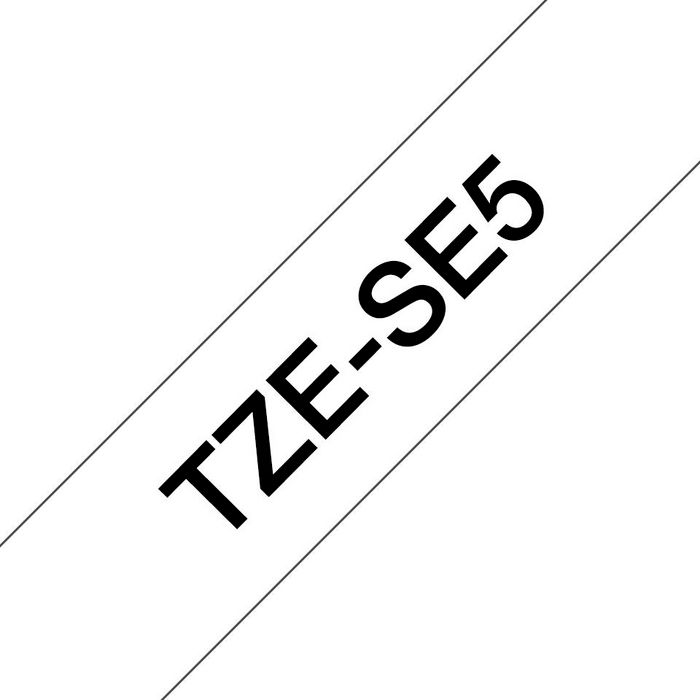 Brother Tze-Se5 Label-Making Tape Black On White Tz/Tze - W128265268