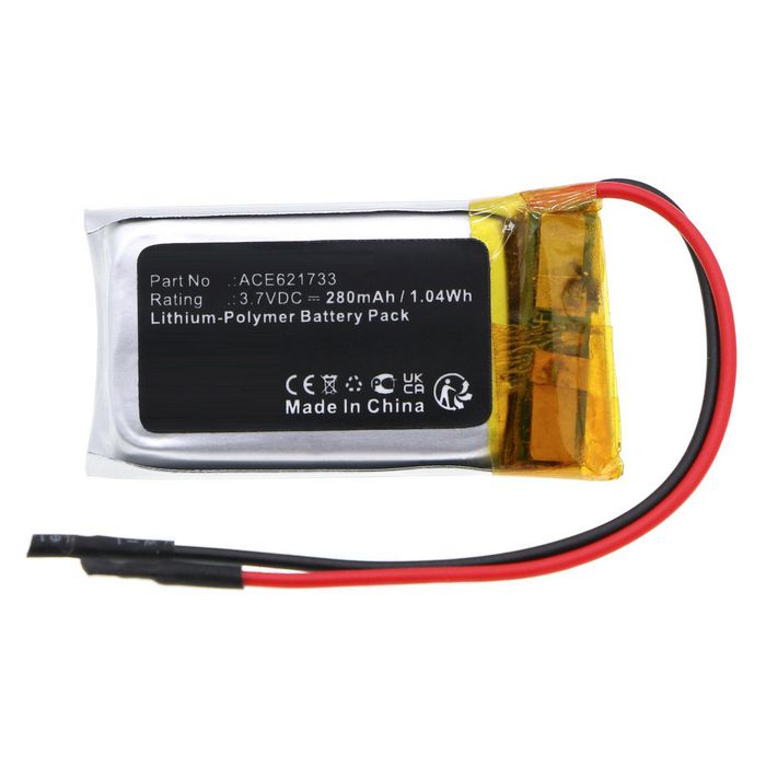 CoreParts Battery for Sony 3D Glasses 0.33Wh 3.7 V 90mAh for CECH-ZEG1U,Playstation PS3 3D Glasses - W128844879