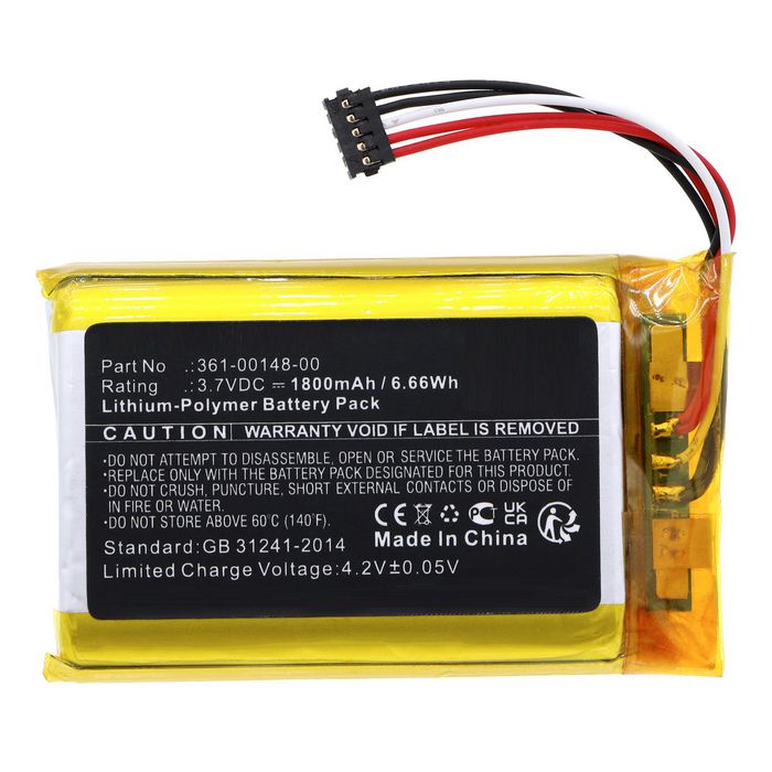 CoreParts Battery for Garmin Dog Collar 6.66Wh 3.7V 1800mAh for T20 GPS Dog Tracking Collars - W128844760