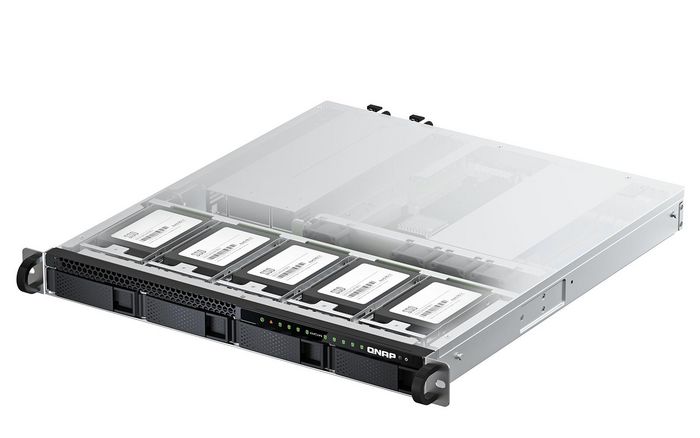 QNAP E-2334 4 cores / 8 threads 3.4 GHz processor (boost up to 4.8 GHz), 16 GB ECC DDR4, 4 x 2.5"/3.5" SATA 6Gbps HDD/SSD + 5 x 2.5" U.2 NVMe/SATA 6Gbps, 2 x 10GBASE-T, 2 x 2.5GbE, 4 x USB 3.2 Gen2 ( USB-A), 1 x PCIe Gen4 x8, 550W redundant power supply, QuTS hero O.S. with ZFS, deduplication, compress, snapshots, optional fibre channel FC support - W127153793