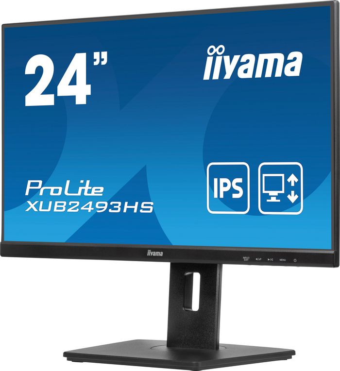 iiyama 24" ETE IPS-panel, 1920x1080@100Hz, 15cm Height Adj. Stand, 4ms, 250cd/m², Speakers, HDMI, DP (23,8" VIS) - W128854144