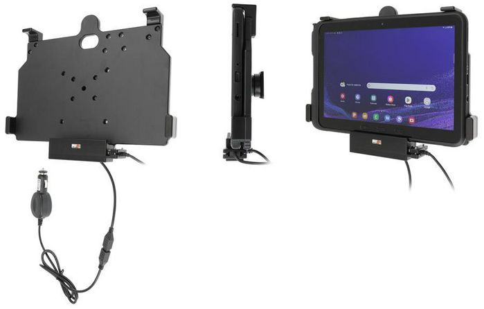 Brodit Active holder with cig-plug, Samsung Galaxy Tab Active 4 Pro, Module Upgrade Cradle. Easy-switching,USB - W128854600