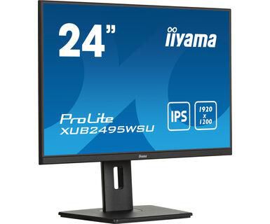 iiyama 24,1" IPS-panel, 1920x1200, 300cd/m², HDMI, DP, 4ms, Speakers, USB 3x 3.2+1xC (15W), 15cm Height adj. Stand - W128862813