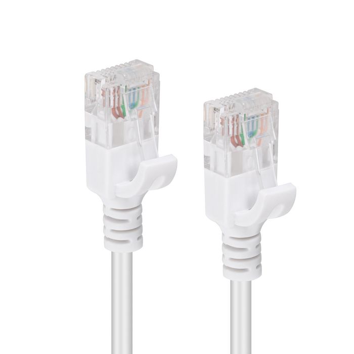 MicroConnect CAT6 U/UTP SLIM Network Cable 10m, White - W124876991