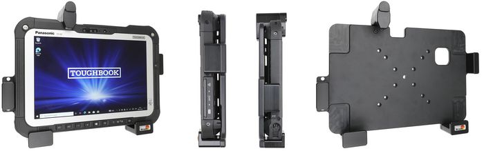 Brodit Holder with spring-lock, AMPS, Vesa 75/100 holes for Panasonic Toughbook FZ-G2 - W128866768