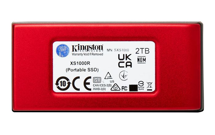 SXS1000R/2000G, Kingston 2TB XS1000 Red External USB 3.2 Gen 2
