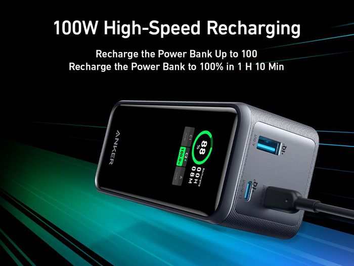 A1336011, Anker Prime Power Bank 20000mAh, 200W, Black | EET