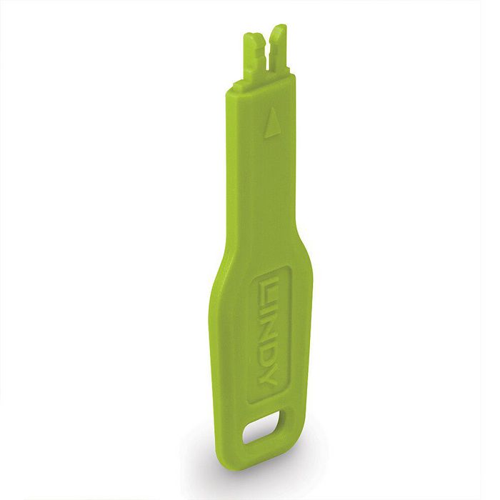 47893, Lindy RJ45 Port Blocker key, Green | EET