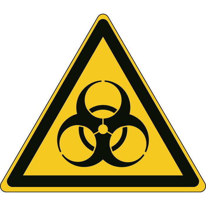 W009 PIC W009-TRI 015-PE-SHEET/1, Brady ISO Safety Sign - Warning ...