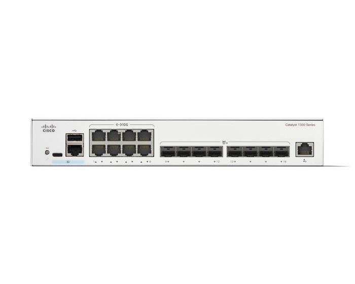 C1300-16XTS, Cisco Catalyst 1300-16XTS Managed Switch, 8 Port 10G