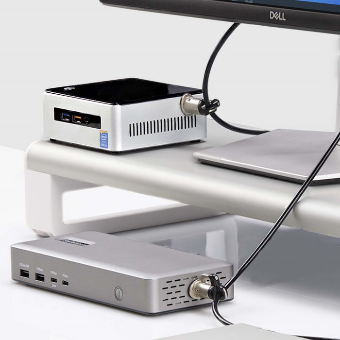 Computer Lock Workstation Behind Computer 3M4-DESK-LOCKING-KIT, StarTech.com Laptop/Desktop & Peripheral Lock Kit ...