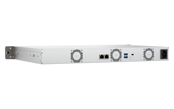 TS-433EU, QNAP ARM 4-core 1U short-depth rackmount NAS with dual 2.5GbE ...