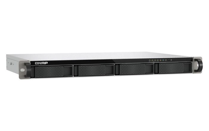 TS-433EU, QNAP ARM 4-core 1U short-depth rackmount NAS with dual 2.5GbE ...