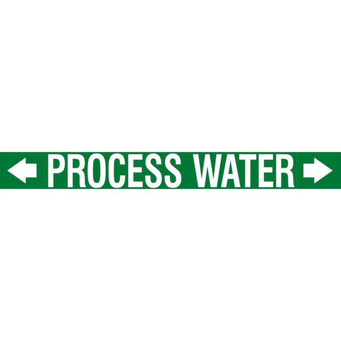 Process Water Above Sign ASMEPM-100X690MM-PROCESS WATER, Brady ASME - Pipemarkers - Process ...
