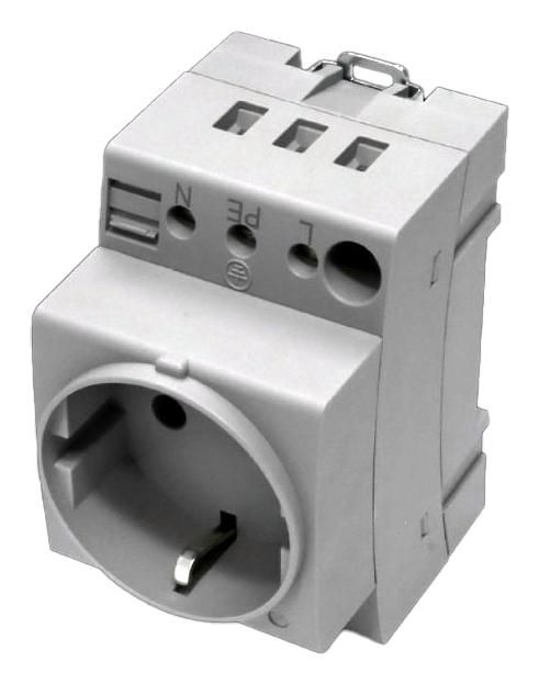 2506120, Rittal D, ground pin (type F, CEE 7/3), 250 V AC, 16 A ...