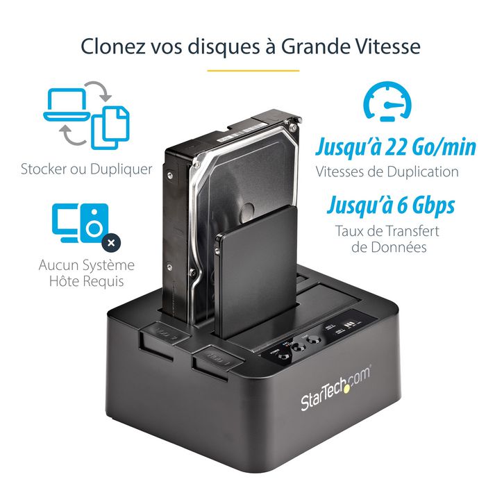 Xystec Adaptateur USB 3.0 pour disques durs SATA I/II/III avec Fonction