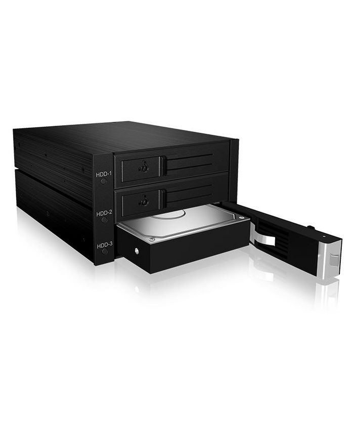 Buy ICY BOX IB-564SSK, Backplane, 4x 3,5 SAS/SATA (I/II/III) HDD in 3x 5,25 Einschübe, Hot | Electronic