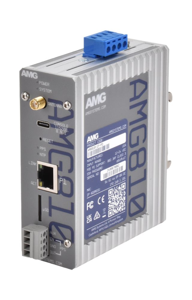 AMG810-1F-PD, AMG Stratum 1 NTP Server, 1 x 10/100Base-T(x) RJ45 Port w ...