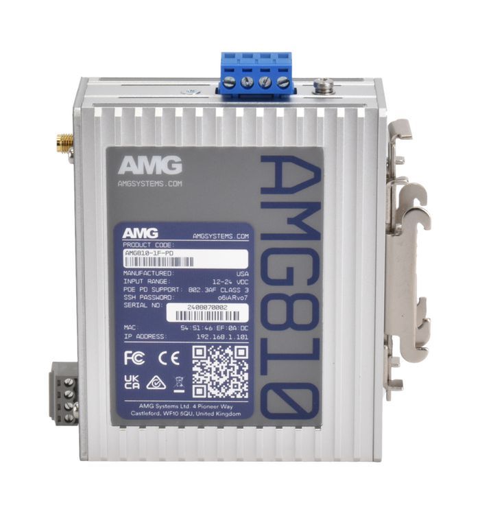 AMG810-1F-PD, AMG Stratum 1 NTP Server, 1 x 10/100Base-T(x) RJ45 Port w ...