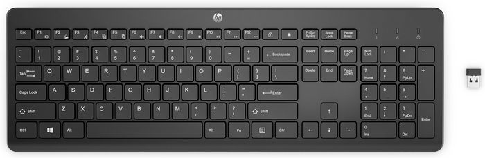 3L1E7AA#ABF, HP 230 Wireless Keyboard Black - FR | EET