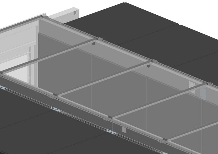 Vertiv Dcc containment roof element, for aisle width 1200mm, for rack width 600mm, including a - W124295332