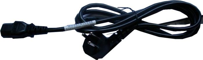 Hewlett Packard Enterprise Power cord (Flint Gray) - 3-wire, 1.9m (6.25ft) long - Has straight (F) C13 receptacle (for 220VAC in Israel) - W124335233
