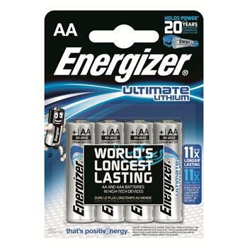 Energizer Ultimate Lithium AA Batteries, 4 Pack - W124334080
