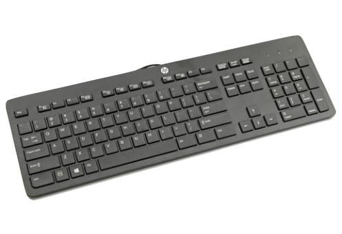 HP USB Business Slim Keyboard, Black - W124335059