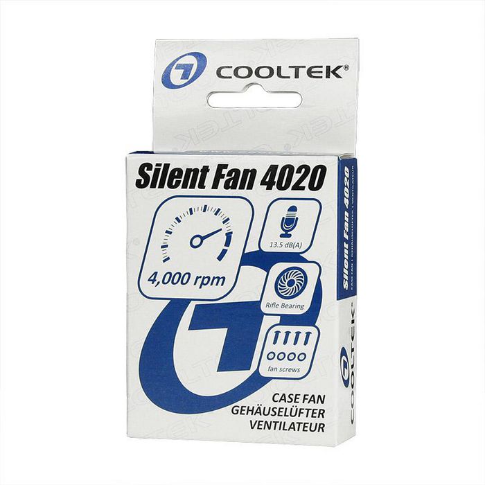 Cooltek Silent Fan 4020 - 4000rpm, 0.6W, 11.5m³/h, 13.5 dBA - W124347886