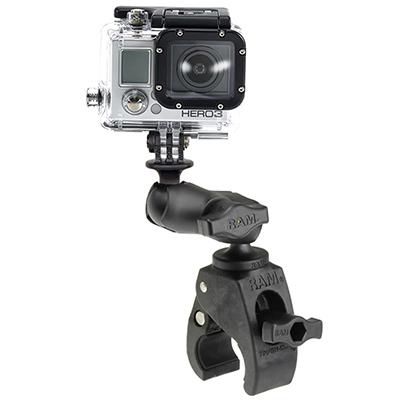 RAM Mounts RAM Tough-Claw Small Clamp Mount with Universal Action Camera Adapter - W124370760