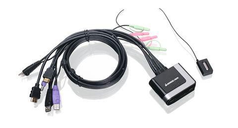IOGEAR 2-Port HD Cable KVM Switch with Audio - W124355210