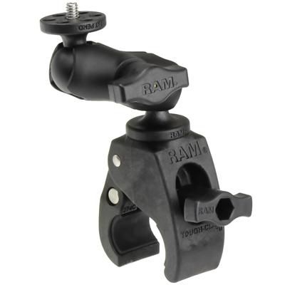 RAM Mounts RAM Tough-Claw Small Clamp Mount with 1/4"-20 Action Camera Adapter - W124370473