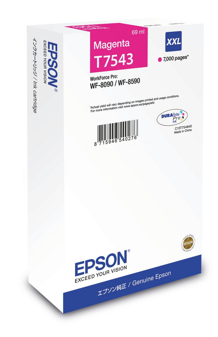 Epson Encre magenta XXL WF-8090DW / 8590DWF (7 000 p) - W124346717