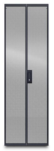APC NetShelter VL 42U 600mm Wide Perforated Split Doors Black - W124345378