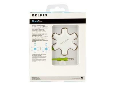Belkin ROCKSTAR MULTI HEADPHONE SPLITTER RETAIL BOX - W124350289