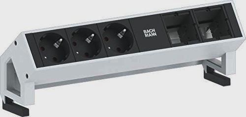 Bachmann DESK 2 with 2x custom modules + 3x power socket outlets - W124338003