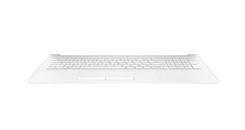 HP Top cover/keyboard, no backlight, defeatured models, snow white - W124360848