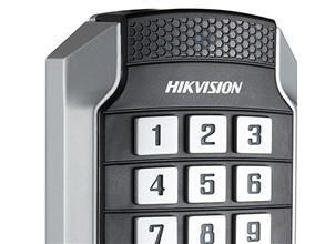 Hikvision Leitor de proximidade antivandálico com teclado para cartões Mifare IK10 IP65 12V série Pro 1104 - W124348875