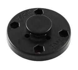 RAM Mounts RAM Composite Octagon Button with Round Plate - W124370663